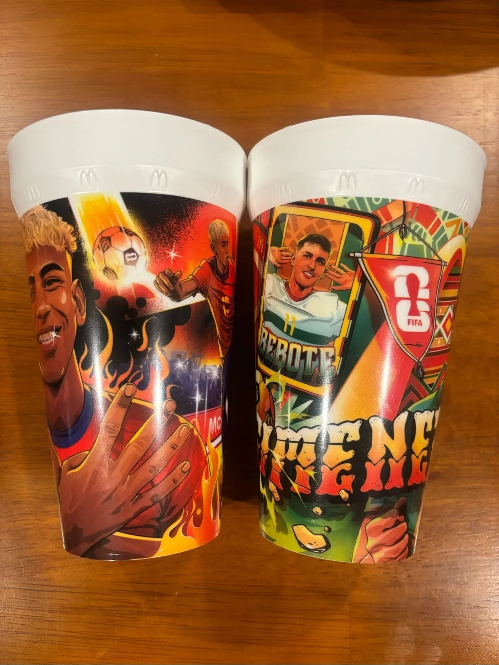2026 FIFA World Cup Collectible (OPENED) Lamine Yamal & Santiago Giménez Cups